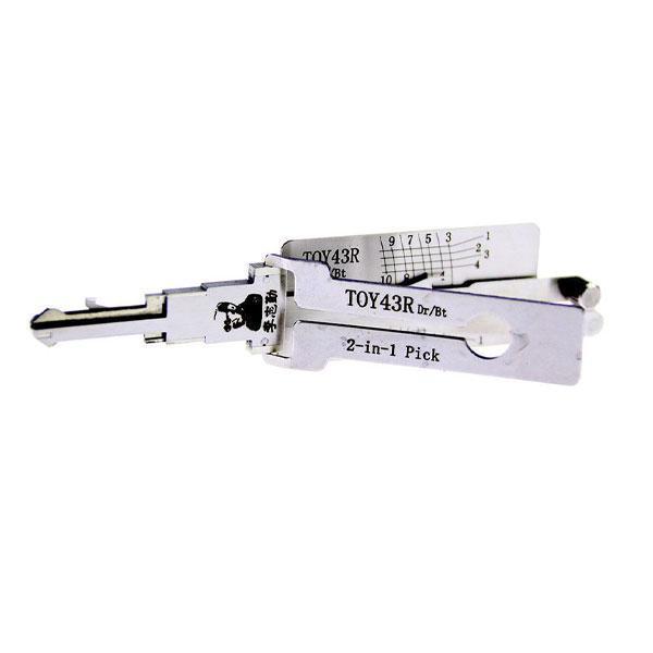 Original Lishi ORIGINAL LISHI: Toyota 8-Cut TOY43 DR 2-in-1 Pick/Decoder AG OLS-TOY43-AG